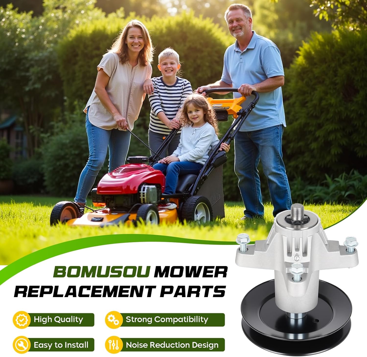 618-05137 918-05137 Spindle Assembly, 54" Deck Fit for Cub Cadet MTD RZT-L54 RZT-S54, for Columbia ZT-L54, for Craftsman Z6600, for Toro LX423 LX427 Zero-Turn Mower 3 Pack