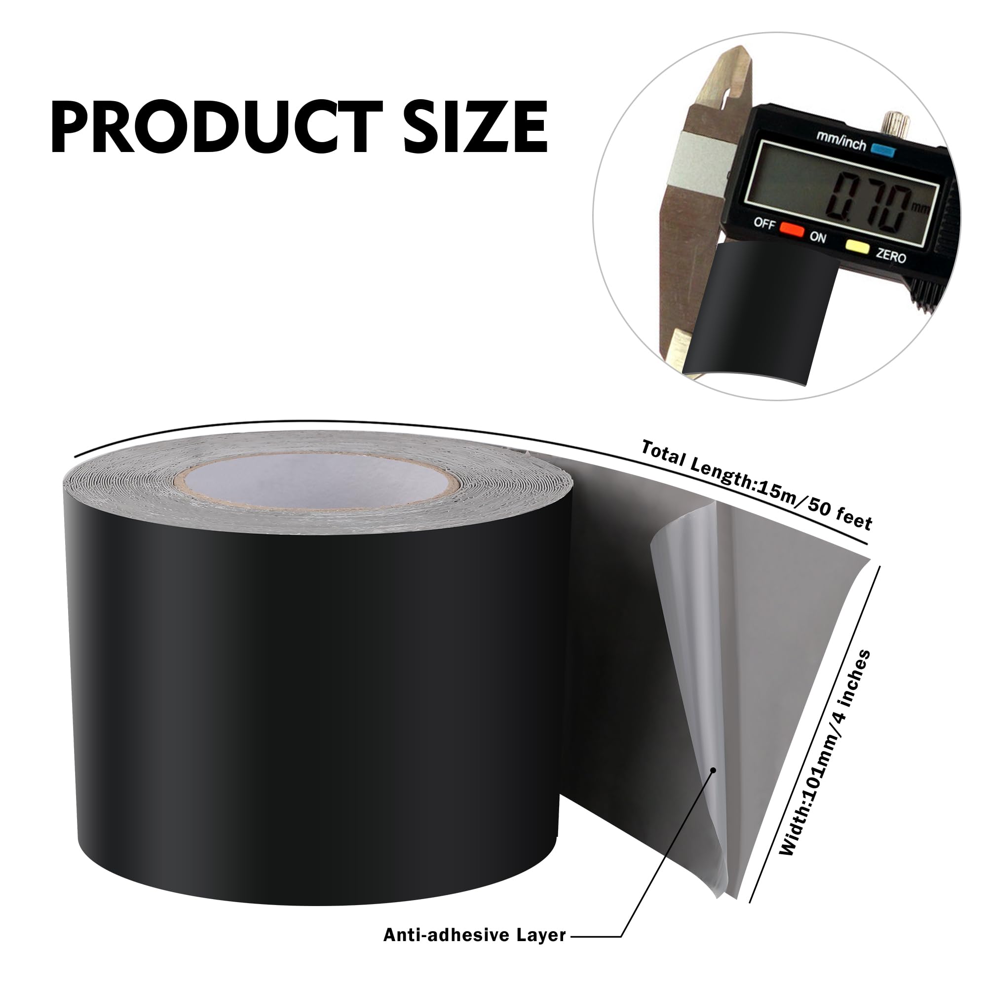 LLPT Joist Tape for Decking, Black, 101mm x 15 m - Image 2