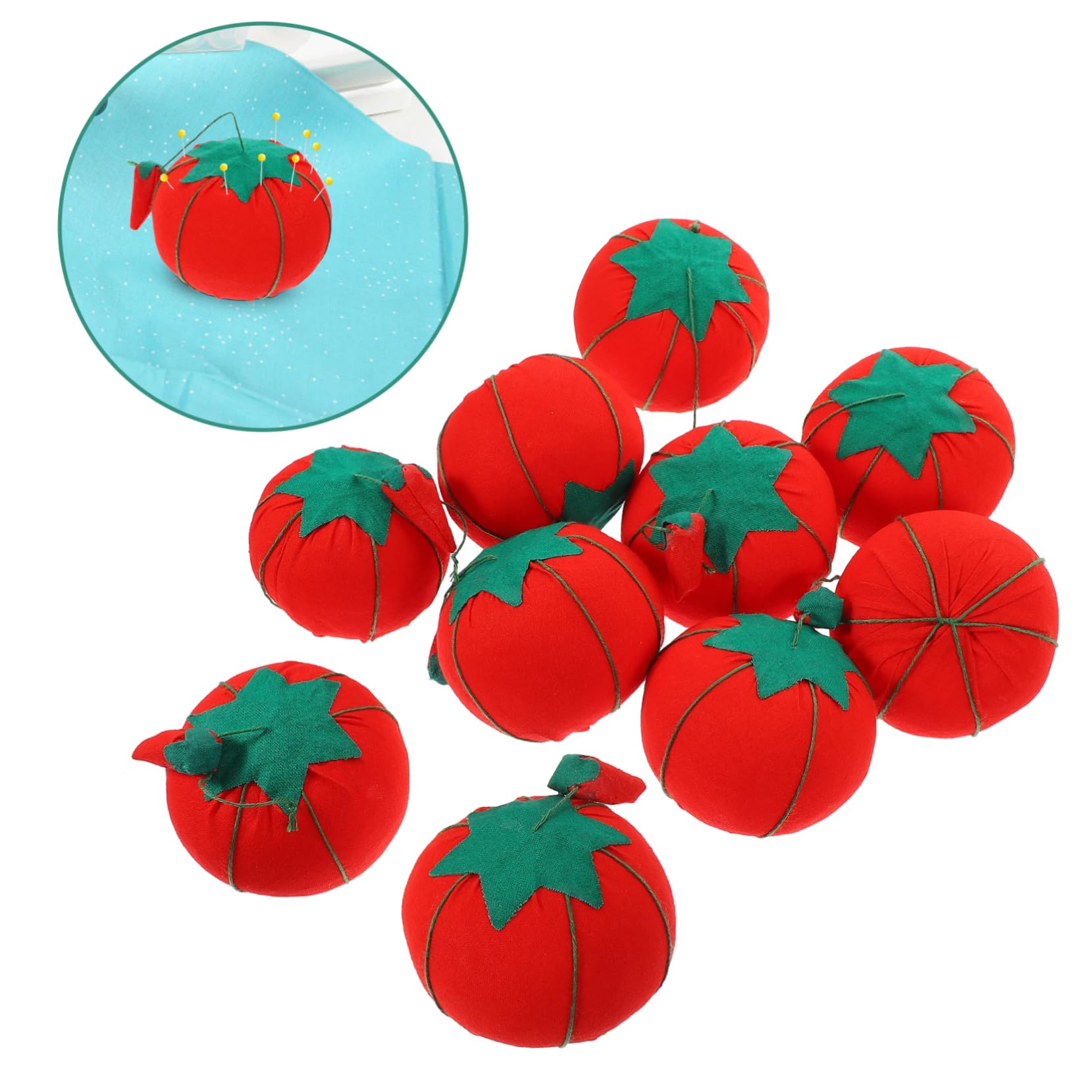 Alipis 50piezas Almohadilla Para Agujas Forma De Tomate Pequeña y Accesorio De Costura Conveniente Para Manualidades y Quilting
