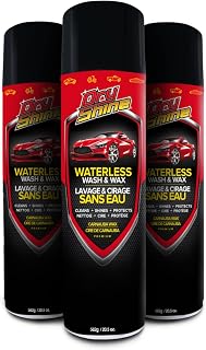 DryShine Waterless Car Wash and Wax - 3 Pack - Waterless Exterior Car Wash and Wax Spot Cleaner - Car Care Products Cleaning Supplies