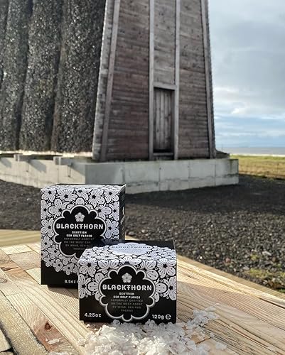 Vista 7 de Blackthorn Scottish Gourmet - Copos de sal marina natural y sin refinar, caja de 4.25 onzas