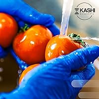 Vista 7 de Kashi Scientific Guantes desechables de nitrilo para examen médico, sin polvo ni látex, guante azul de 4 mil sin látex, guantes aptos