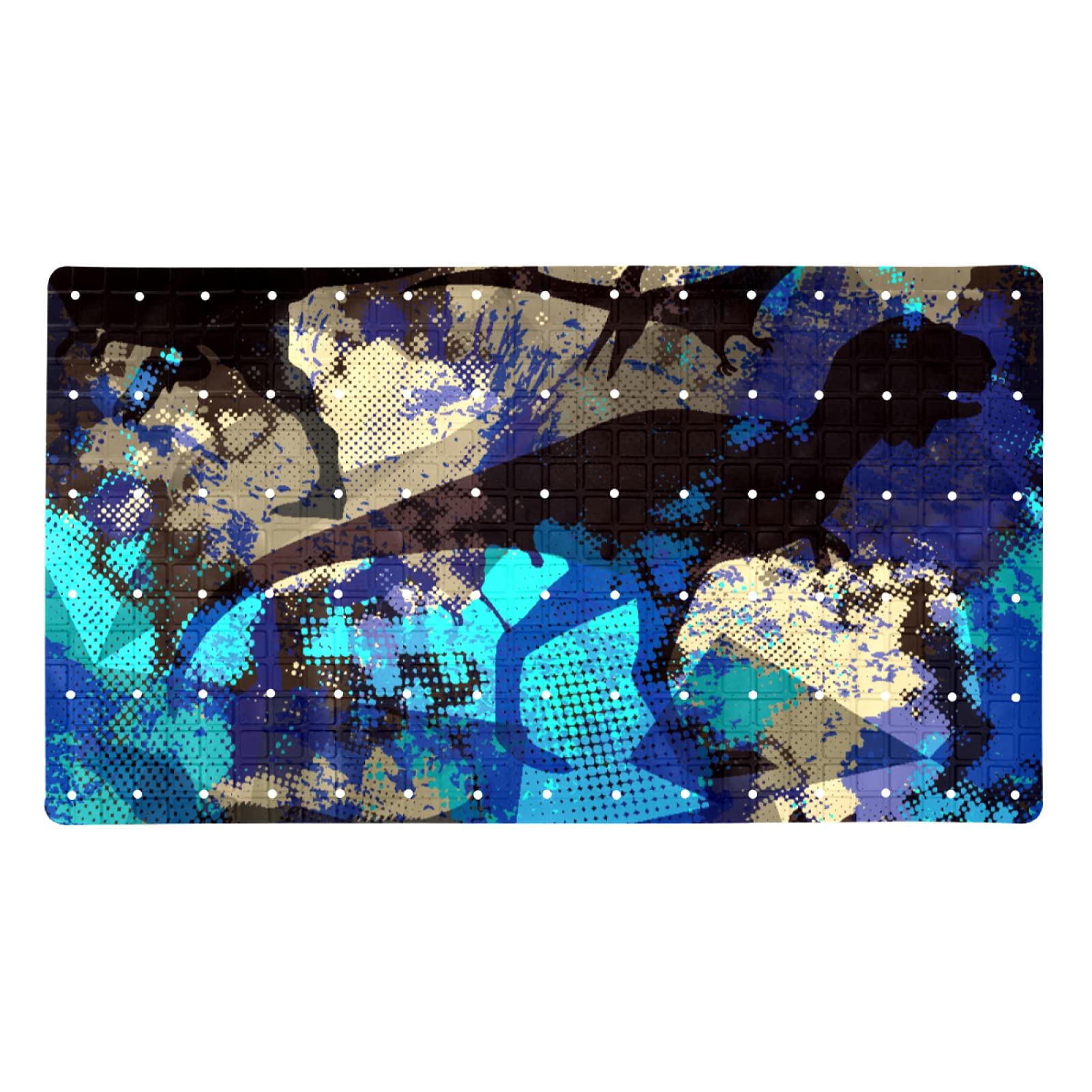 Tapis de douche antidérapant avec 112 ventouses pour une sécurité maximale