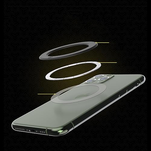 Miniatura 5 de Scosche MagicRing Kit with Magnetic Adapter Ring and Disc for Wireless Charger and MagSafe Phone Mount Compatibility, Universal MagSafe Rings for