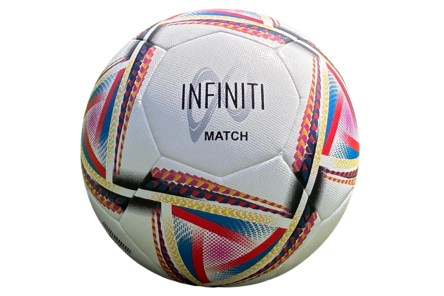 Samba Infiniti Match Football - White/Multi - Size 3-2024 Hybrid Ball Football Teams Schools Colleges
