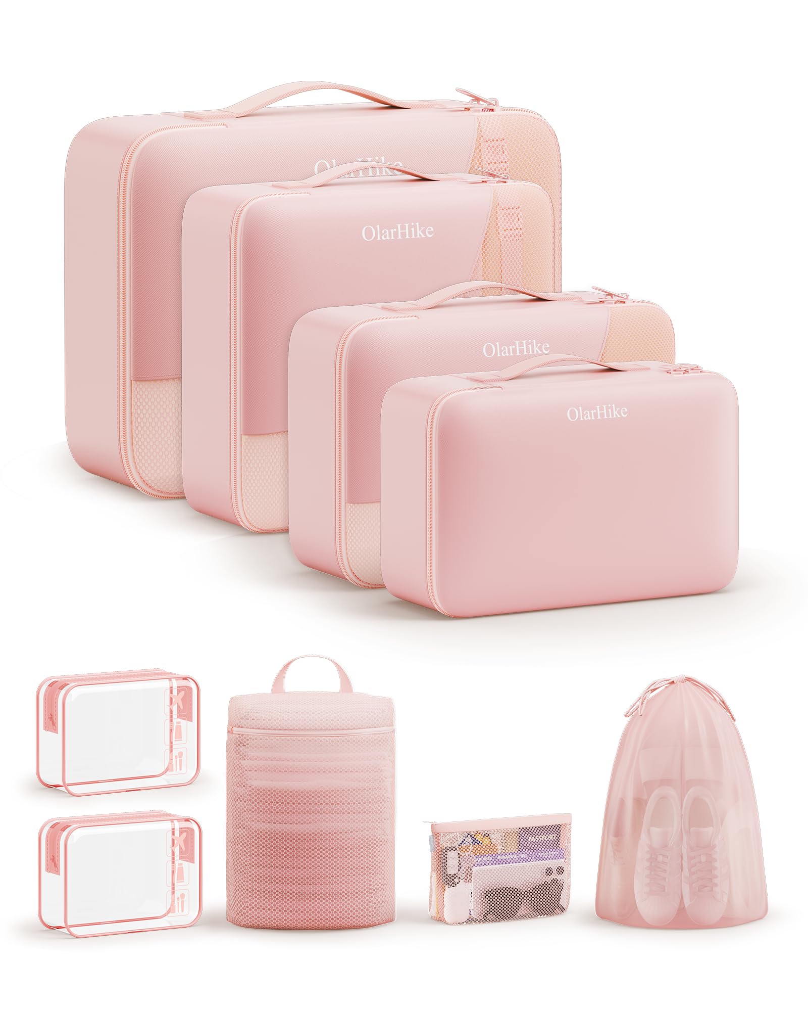 11 Set / 9 Set Packing Cubes for Travel,Gifts for Women Mom Kids,TSA Approved Bags for Makeup, Cosmetic, Toiletry, Organizers for Suitcase Carry On,