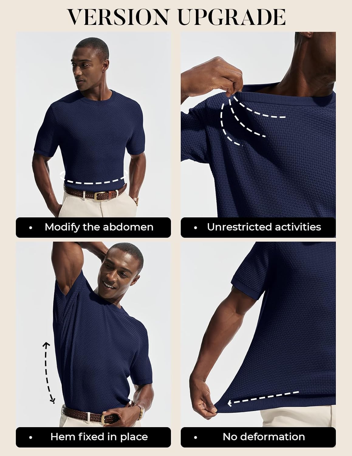 PJ PAUL JONES Men's T-Shirts Casual Short Sleeve Crewneck Knit Tee Shirts - Image 4