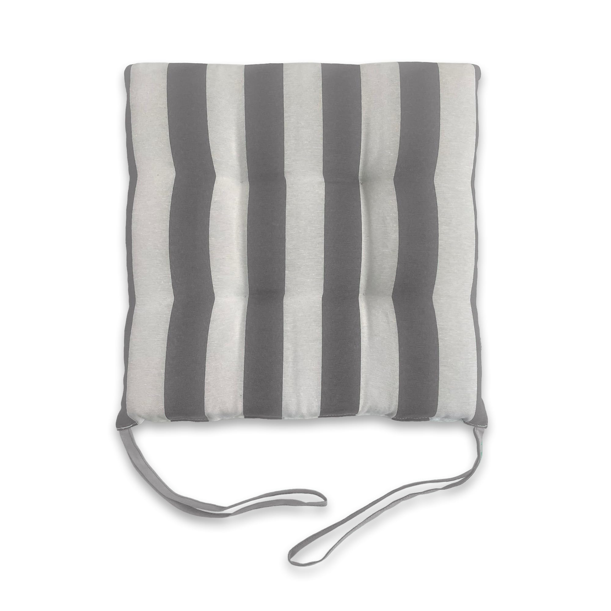 Lot De 6 Coussins De Chaise Rond 40 Cm Blanc Beige - Déhoussables, Mousse 3 Cm, Fabriqués En Italie Artisanal