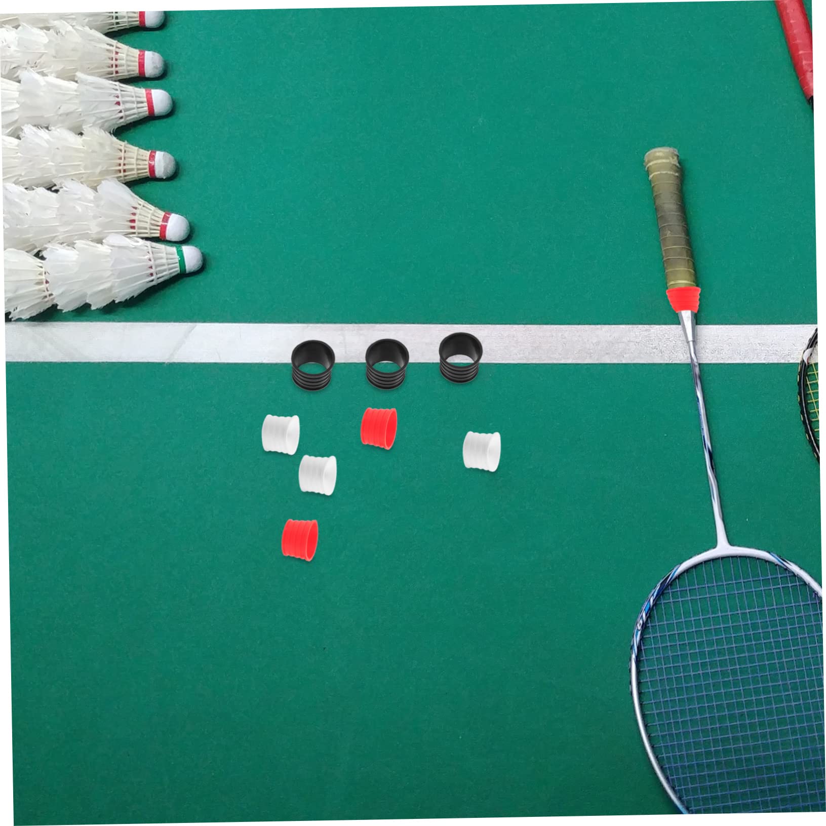 ibasenice Agarres De De Tenis Y Bádminton De Anillos De Reemplazables Antideslizantes Y Resistentes para El Y Protección De Rackets