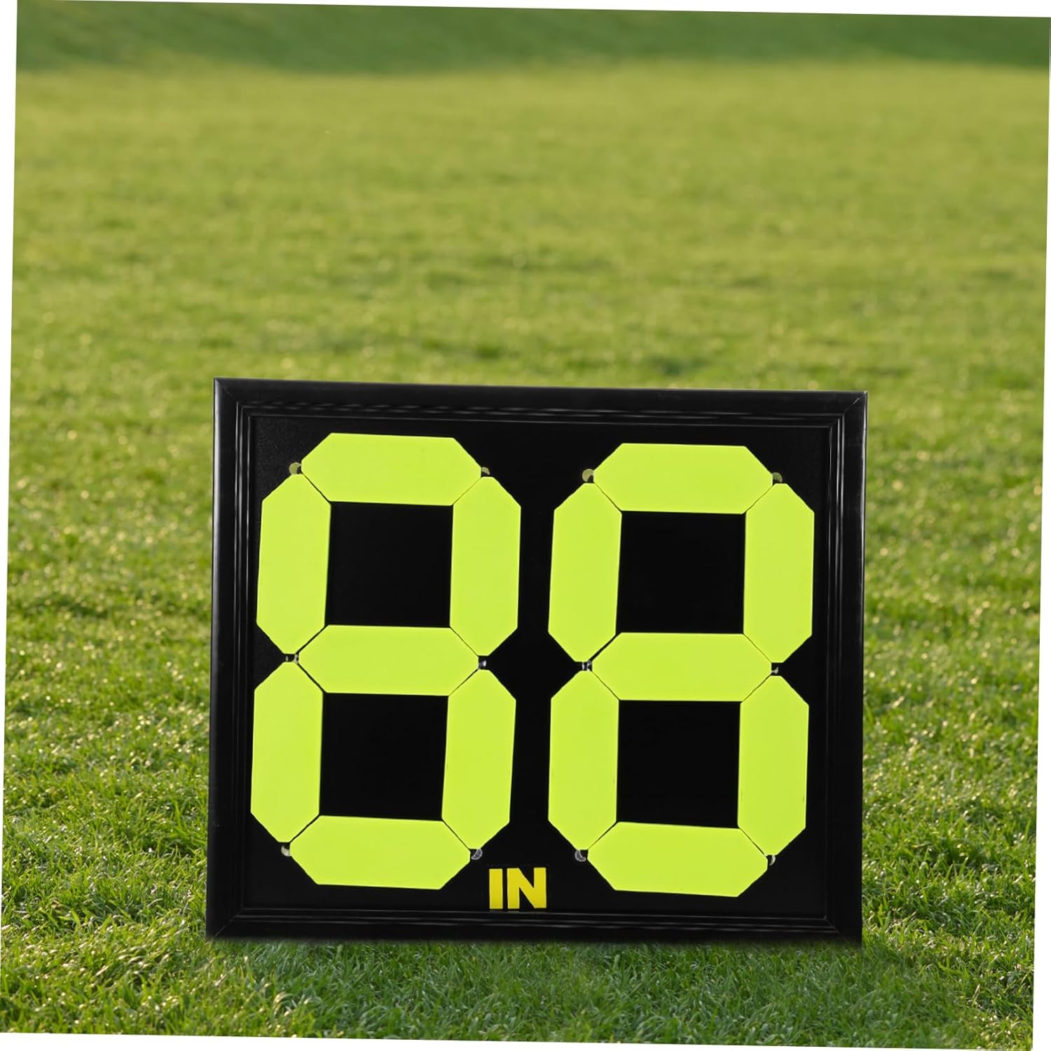 Handheld Soccer Substitution Board Fluorescent Manual Display for Referees Lightweight and Portable Numbers for Football and Team Sports