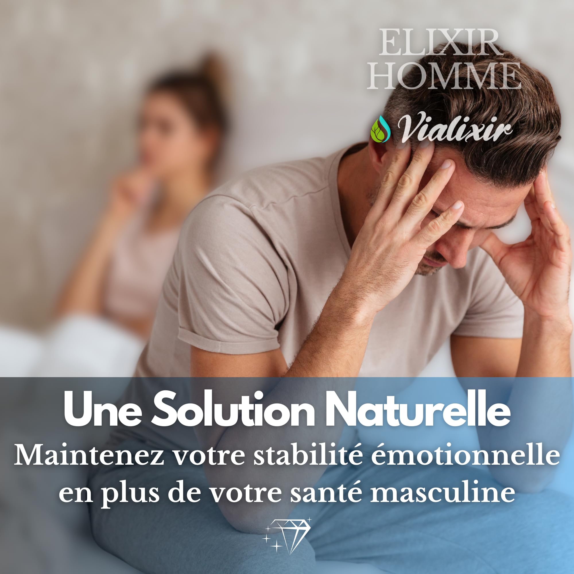 Vitalité & Énergie Homme | Ashwagandha, Maca Bio, Ginseng Rouge, Tribulus, Fenugrec | Endurance & Tonus | 60 Gélules | 100% Naturel | Fabriqué en France – Vialixir