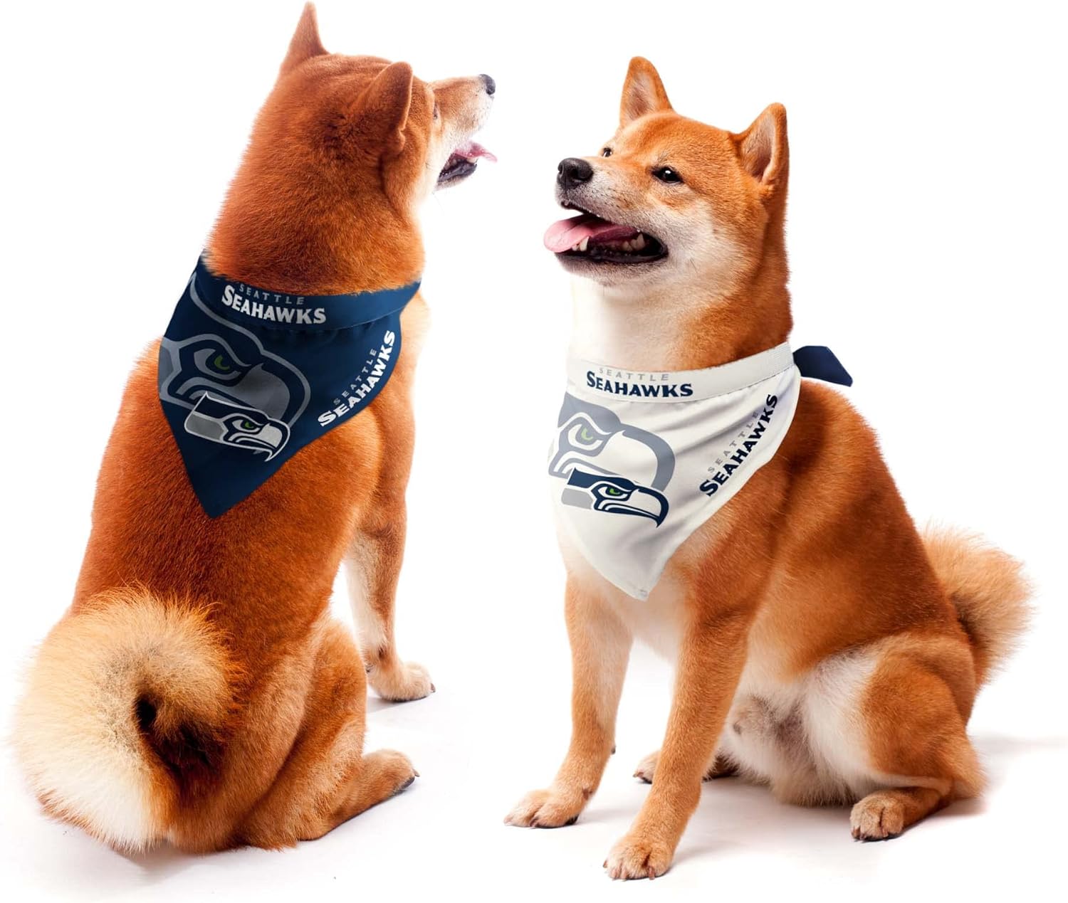 NFL Pet Bandana Set: Home & Away Styles with Ties for Dogs