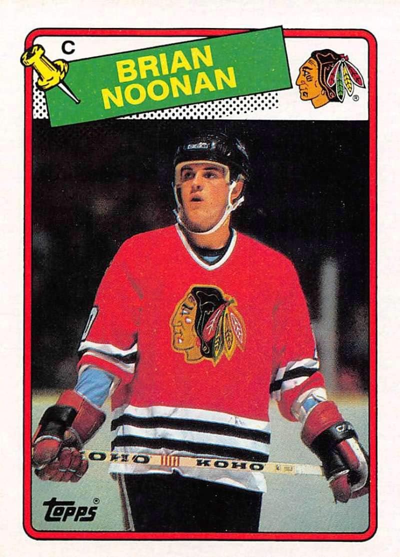 198889 Topps Hockey 165 Brian Noonan RC Rookie Chicago Blackhawks Official NHL