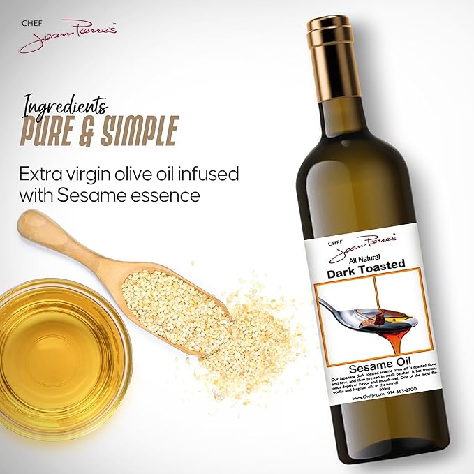 Aceite de Oliva Sésamo Infusionado 200ml Chef Jean-Pierre's miniatura 4