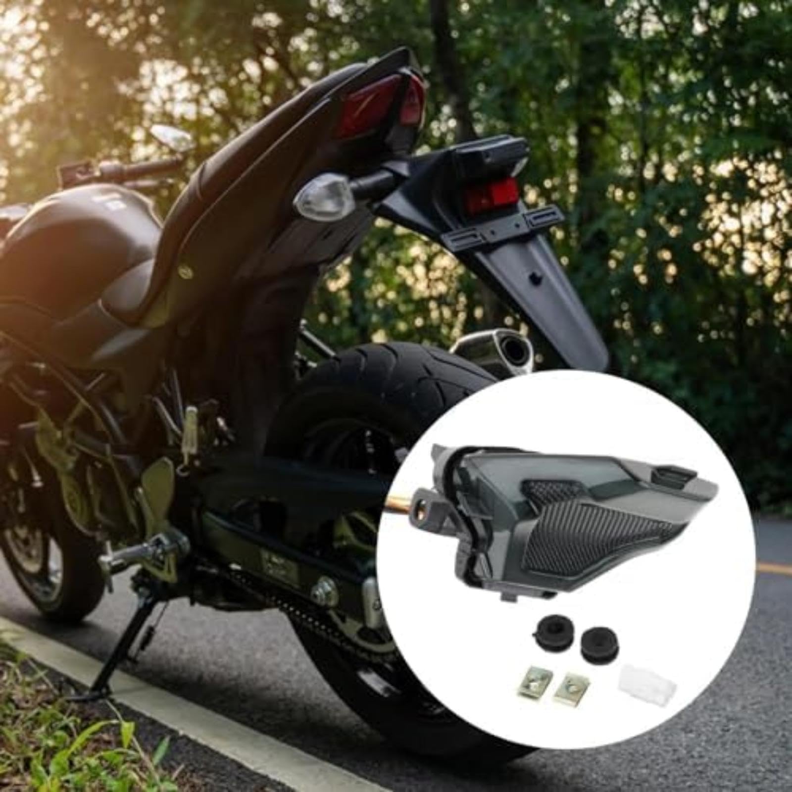 Lampa tylna motocykla z zakrętem, do Exciter150 Mt25 Tylne światło hamowania do roweru Tylne światło hamowania do roweru