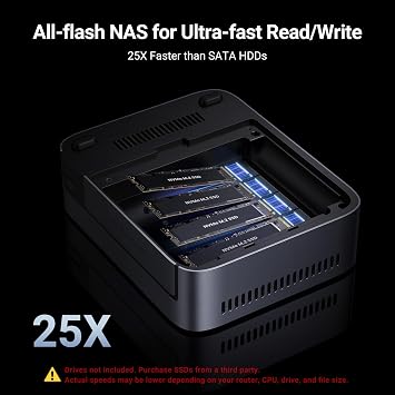 UGREEN NAS DXP480T Plus 4-Bay All-Flash SSD for Creators & Video Editors