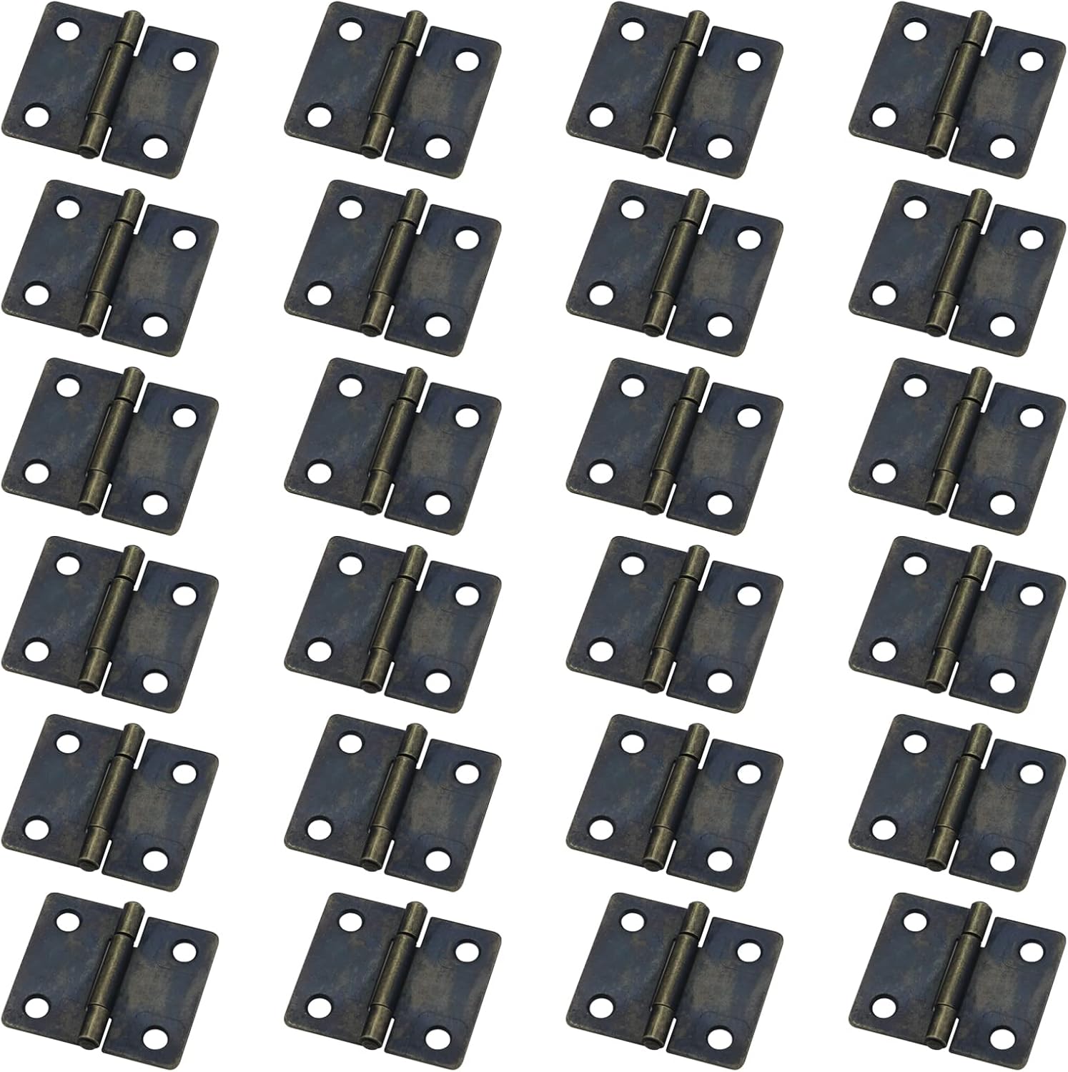 Antrader Vintage Bronze Mini Hinges, 1.5