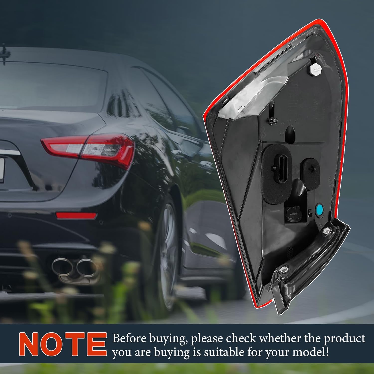 670008481 Right Passenger Side Outer Tail Light Lamp Fits For 2014 2015 2016 2017 Maserati Ghibli M157 S Q4 Diesel Base 3.0L V6 06700084810 670107148