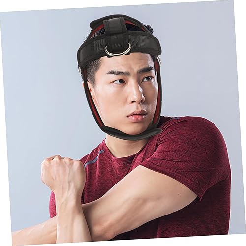 Miniatura 7 de Entrenador de cabeza y cuello para entrenamiento de cuello de interior, arnés de levantamiento de pesas para cuello, entrenamiento de cuello, arnés