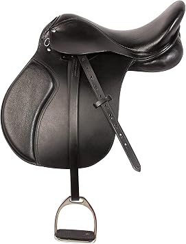 All Purpose Black Premium Leather English Riding Horse Saddle Starter KIT 15 16 17 18