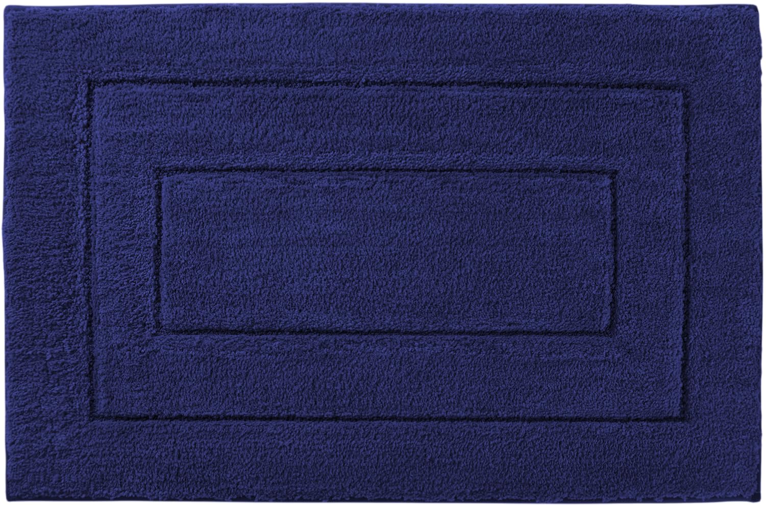 Alfombra de Baño Antideslizante Alfombrillas de Baño Absorbente Alfombra Baño Alfombrilla Baño Extra Gruesa Alfombras Ducha Color Sólido, Cómoda, Acogedora y Lavable a Máquina(Azul marino,40 x 60 cm)