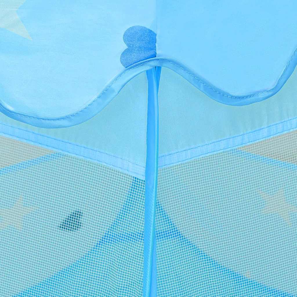 Mangloder Kinder-Spielzelt Blau 102x102x82 cm mit Tragetasche für drinnen und draußen, Kinderzimmer, Garten, Outdoor, Camping, Rollenspiel, Klettern, Versteck, Bewegung, Falten, Auf- und Abbau