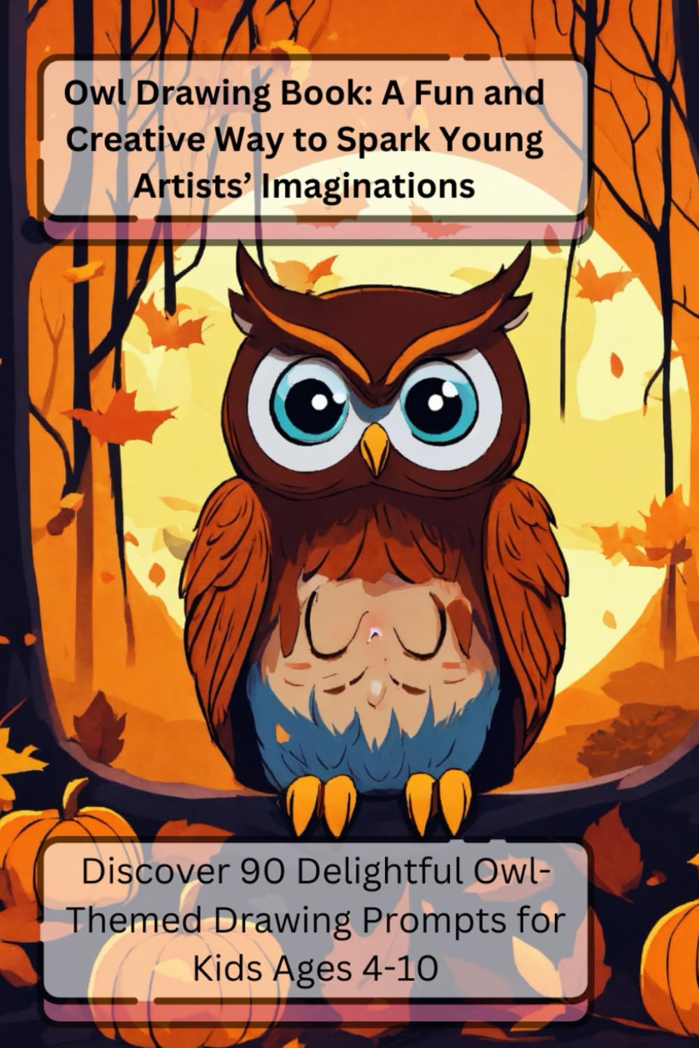Livre de dessin hibou pour stimuler l'imagination et réduire le temps d'écran