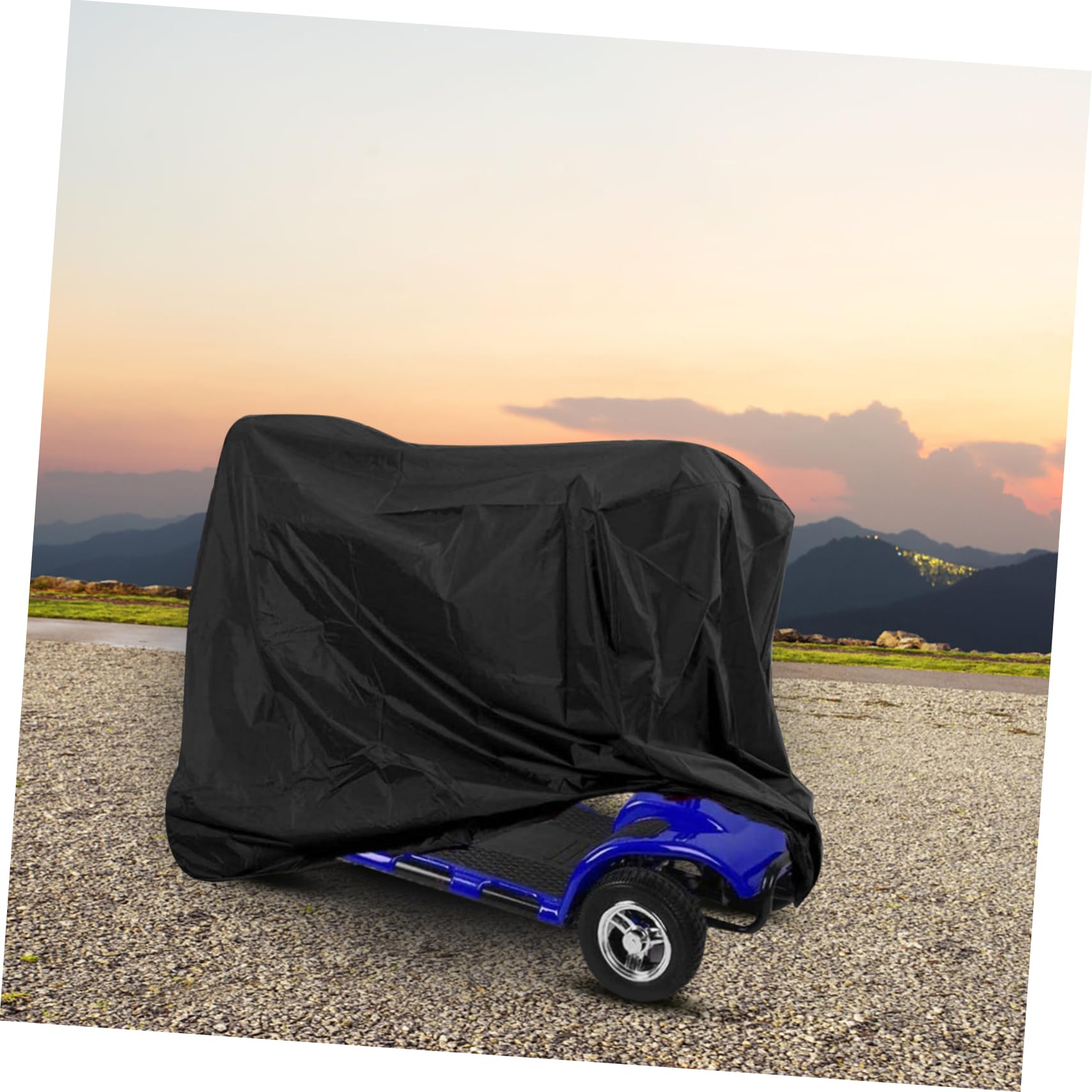 COLLBATH 210d Oxford Cloth Waterproof Electric Scooter Cover Folding Mobility Scooter Protective Cover for Elderly Scooter Shelter