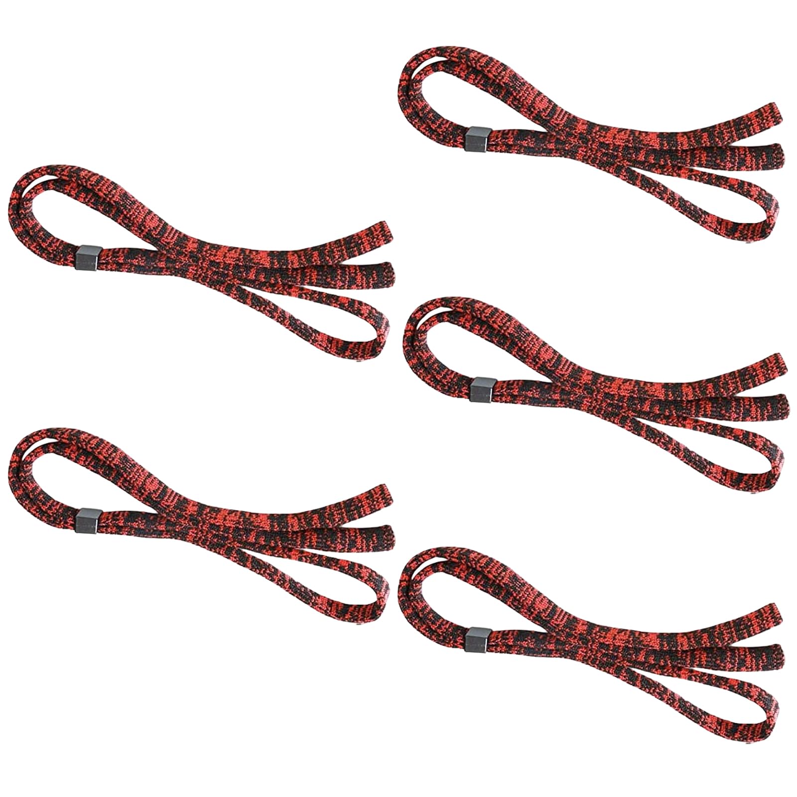Maxtonser 5Pcs Unisex Sports Glasses Strap Adjustable Nylons Eyeglass Chain Eyeglasses Cord Retainer Lanyard For Running Cycling