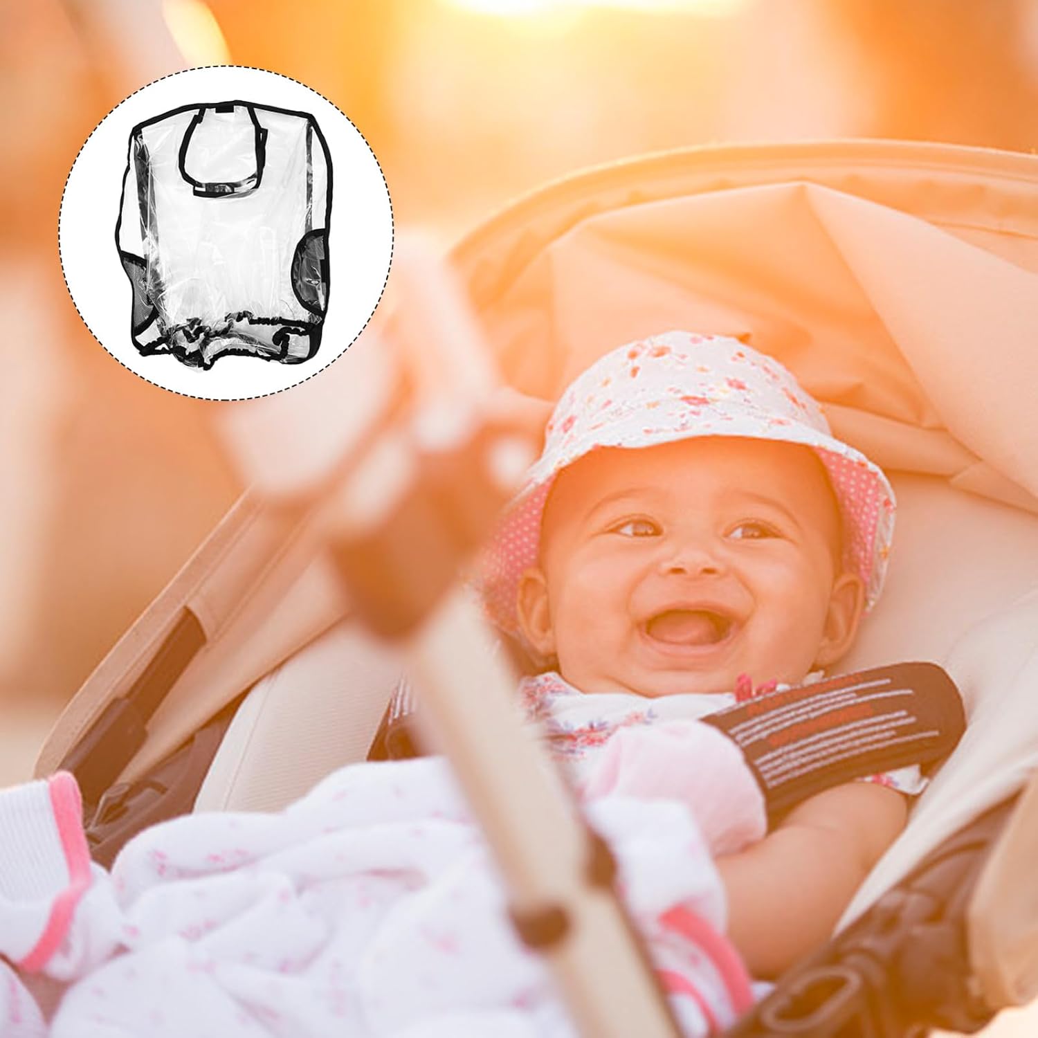 Toddmomy Carrier Stroller Rain Cover Shield for Newborns Waterproof Windproof Dustproof Weather Protection for Travel Outdoor Use