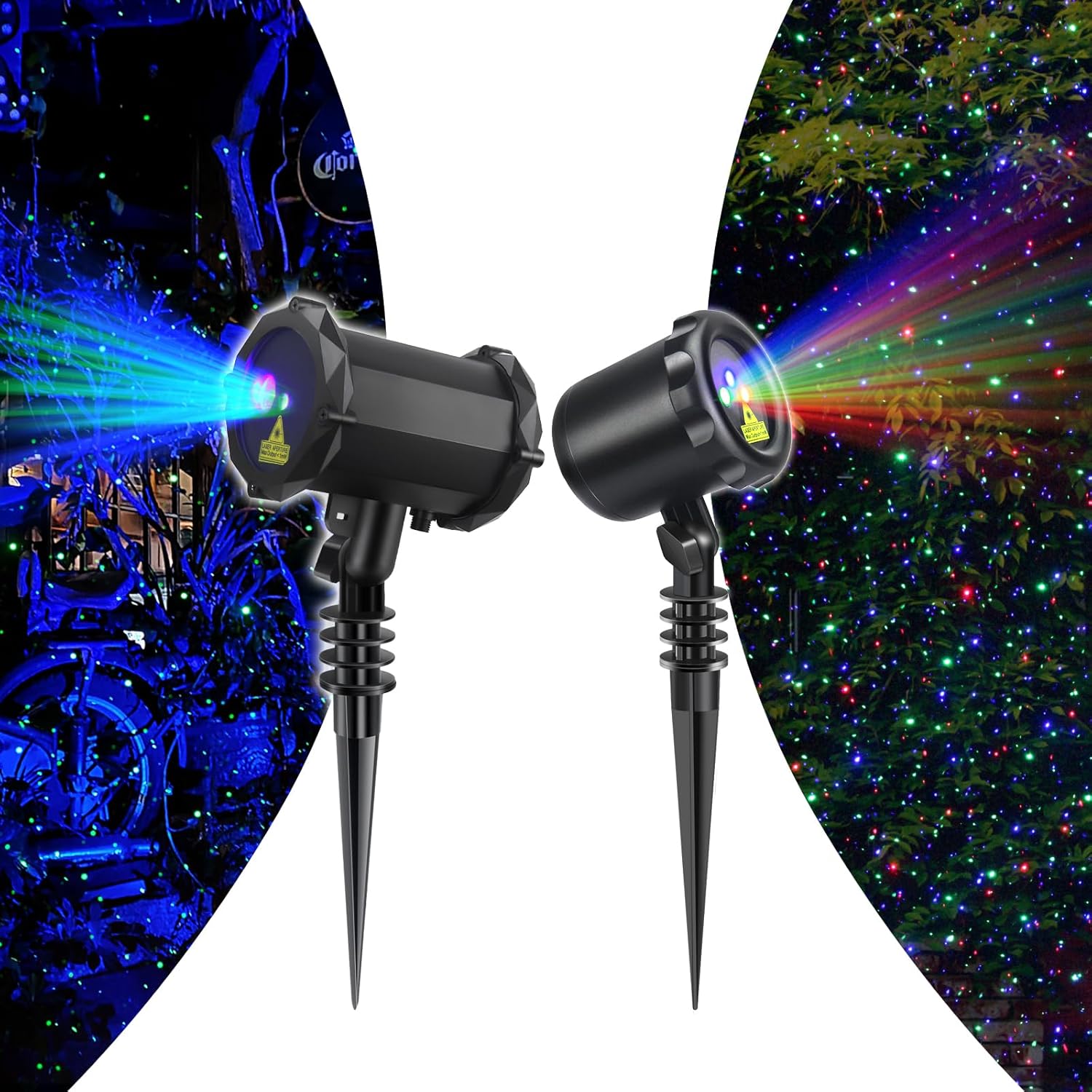 Firefly Garden Lights Star Projector for Home Garden Lawn Set of 2