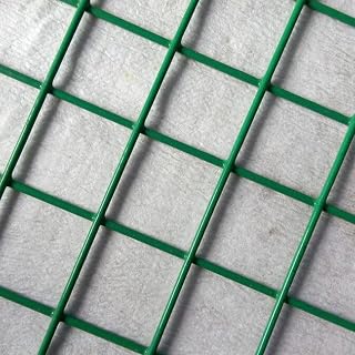LFFH Easy Wire Mesh Fence, 3Cm Mesh Size PVC Coating 0.5X30m Fence Mesh Roll, for Poultry Fence, Orchard Fence,Green,0.5x30m
