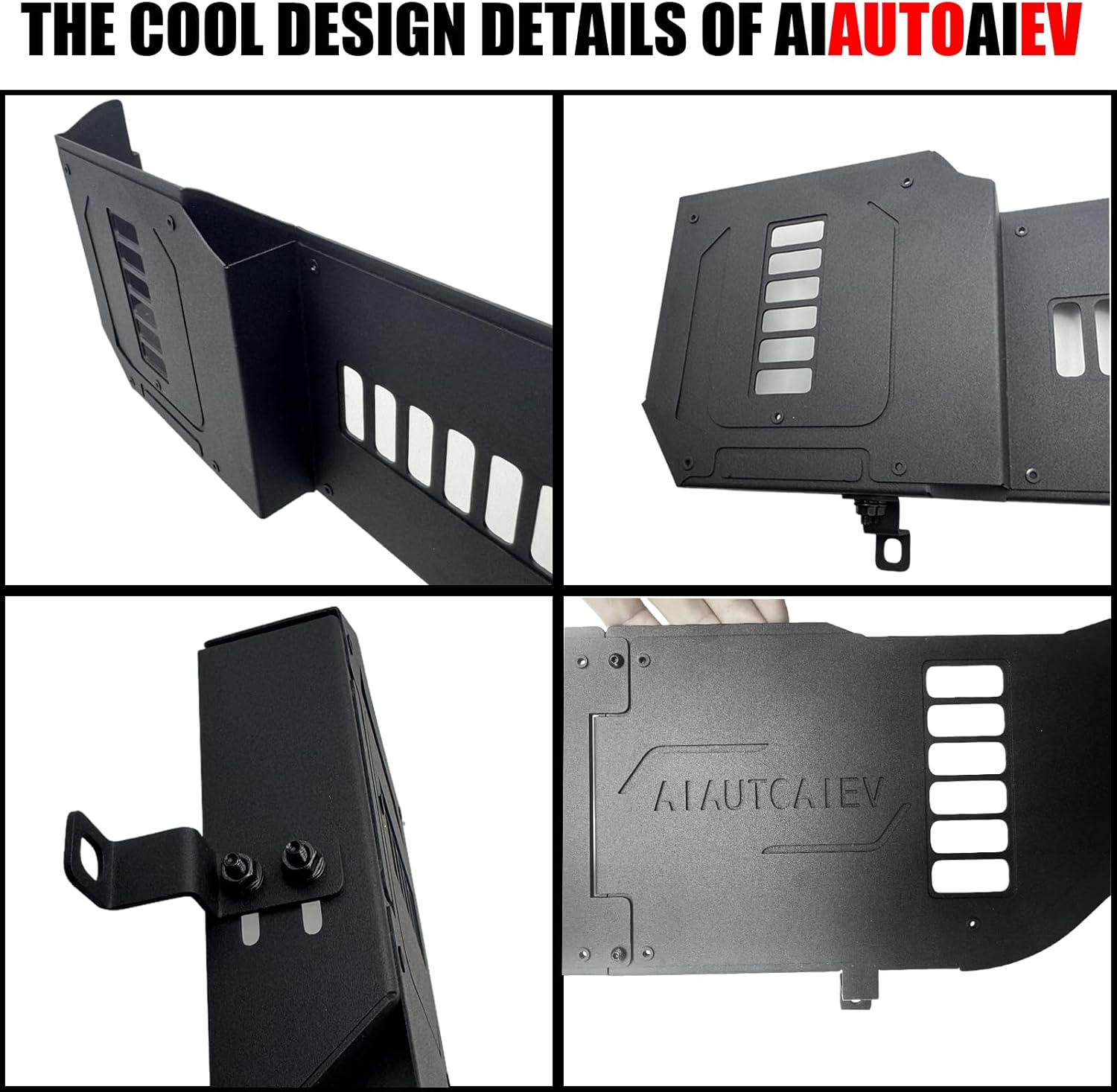 Front Door Pocket Metal Storage Box for Jeep Wrangler JL JLU 4XE 2018-2025 & Gladiator JT 2020-2022 2023 2024 2025 Accessories Door Storage Organizer (JL-Advanced-Upgraded)