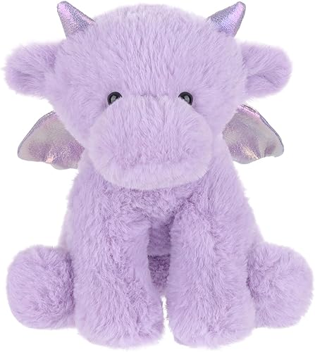 Vista 43 de Apricot Lamb Juguetes de peluche verde de peluche dragón dinosaurio animal de peluche suave perfecto para niños 8 pulgadas Negro,Azul oscuro,Verde