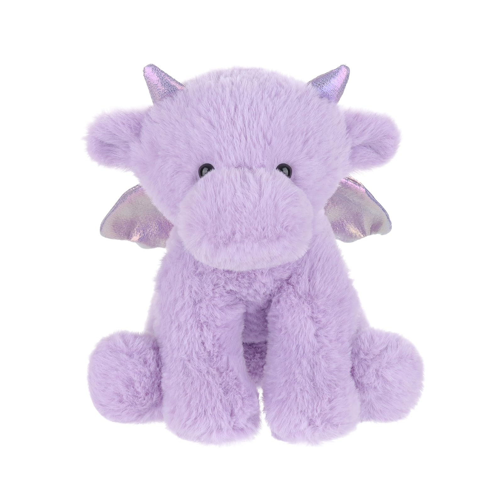 Apricot Lamb Purple Dragon Plush Stuffed Animals for Kids, Soft Cute Plush Toys for Baby Girl and Boy, Fluffy Purple Dragon