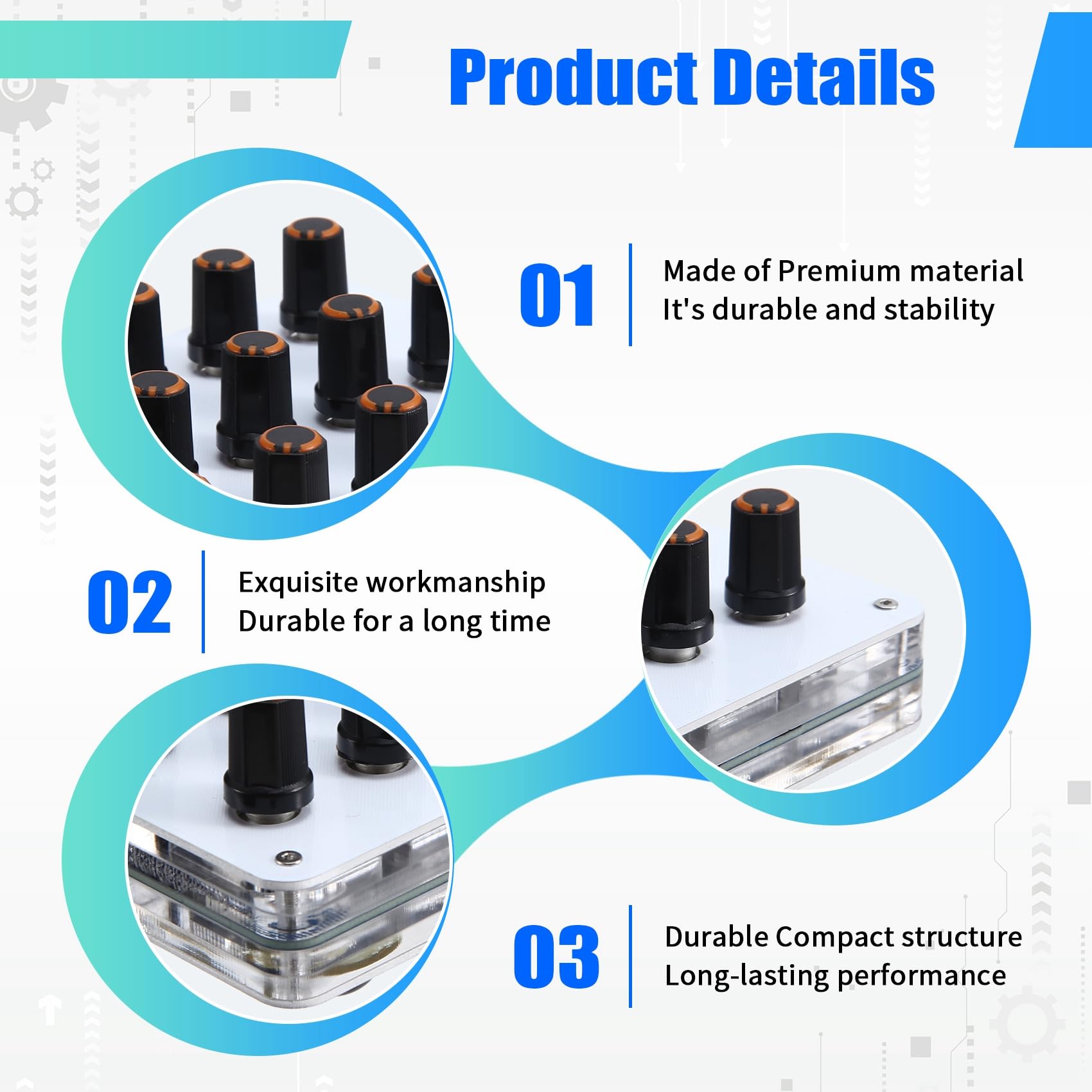 15 Manopole, Informazioni CC Personalizzate, Volume Interfaccia USB-C, Software Host Musicale, Controller MIDI, Controller MIDI CC