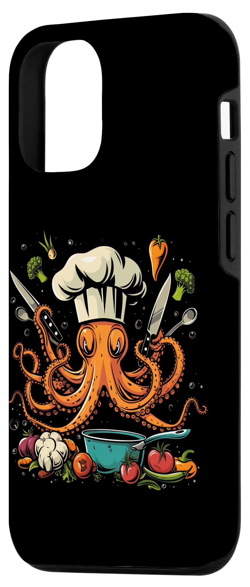 iPhone 14 Chef Octopus Kraken Funny Cooking Sous Chef Cook Case