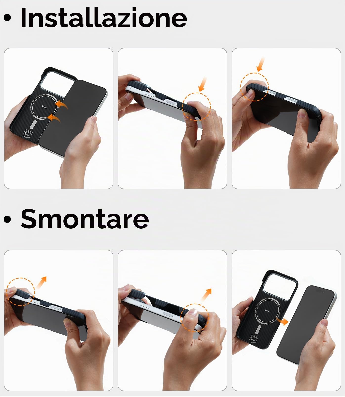 BENKS ArmorGrid ArmorAir per iPhone 17 Pro Cover Magnetica, Compatibile con MagSafe, Ultra Sottile Custodia in Fibra Aramidica Kevlar, Leggera e Resistente, Blu Azzurro