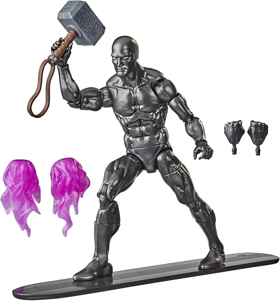 Marvel Hasbro Legends Series, Action Figure di Silver Surfer da 15 cm da Collezione con 6 Accessori - 2