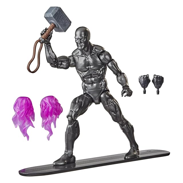 Foto 2 de 6 de Hasbro Marvel Figura de acción Coleccionable de 15 cm Legends Series Vengadores de Silver Surfer con 6…