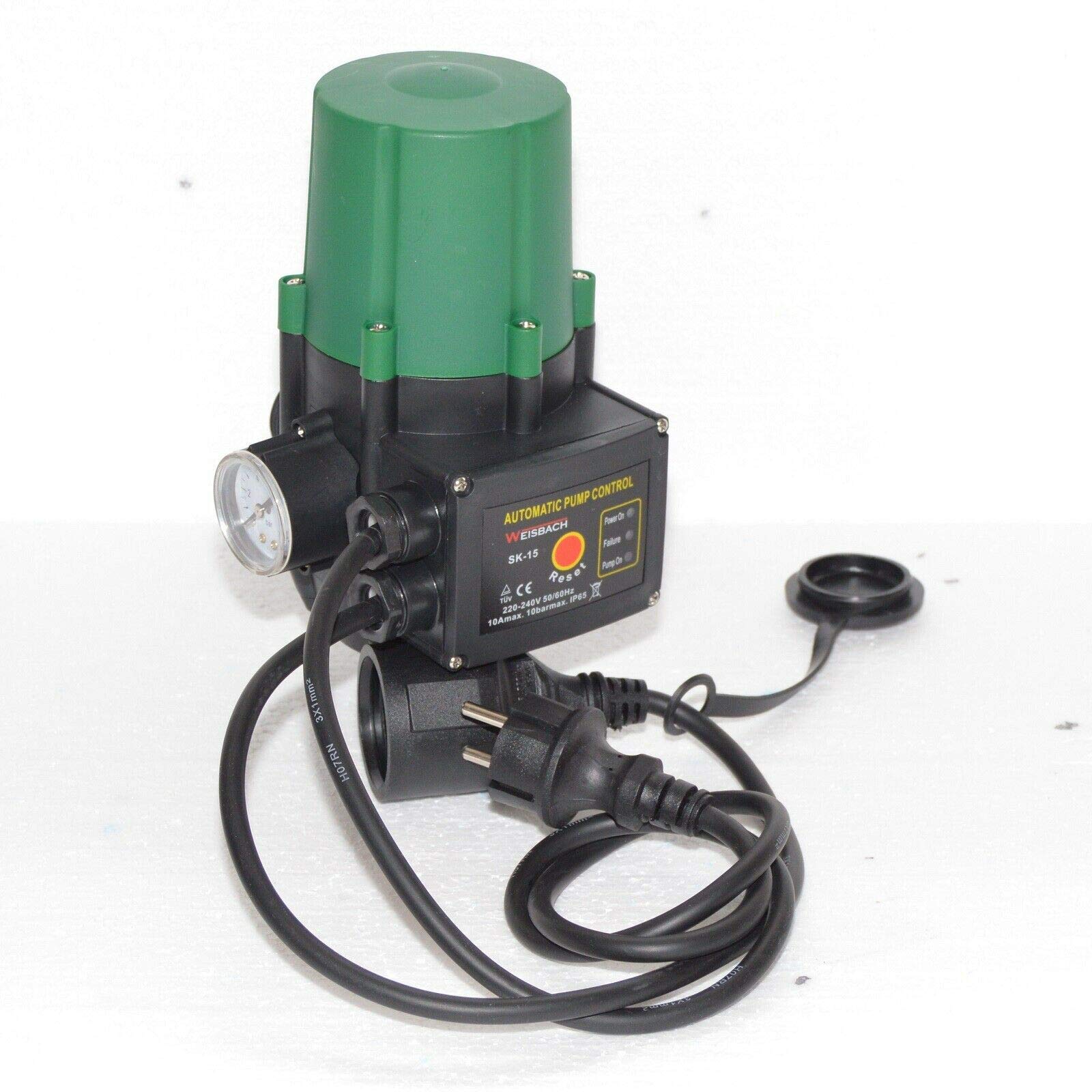 3" Tiefbrunnenpumpe 2700l/h 6,1bar Sandverträglich bis 5% Pumpensteuerung PC59 Silber