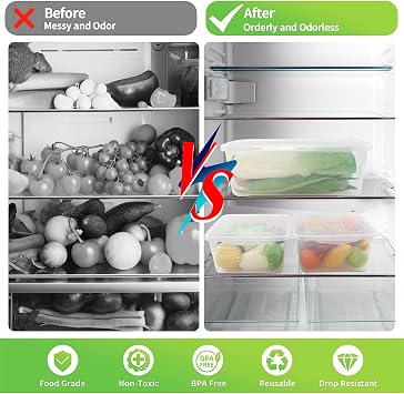 16 Quart Clear Latching Bin, 2 Pack Multiuse Plastic Container Box