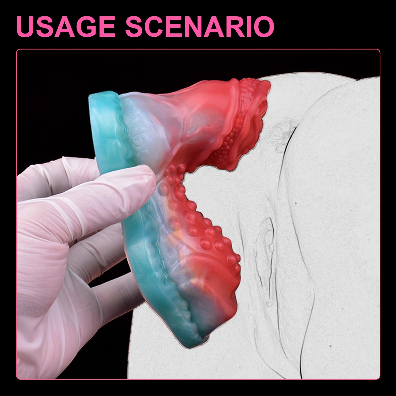 Strap-On Dildo Grinder Sex Toy for Women, Monster Thick Dildo Pillow Clitoral Stimulator Grinding Sex Toy, Fantasy Anal Dildos Nipple G Spot Stimulator Adult Sex Toys & Games for Lesbian and Couples