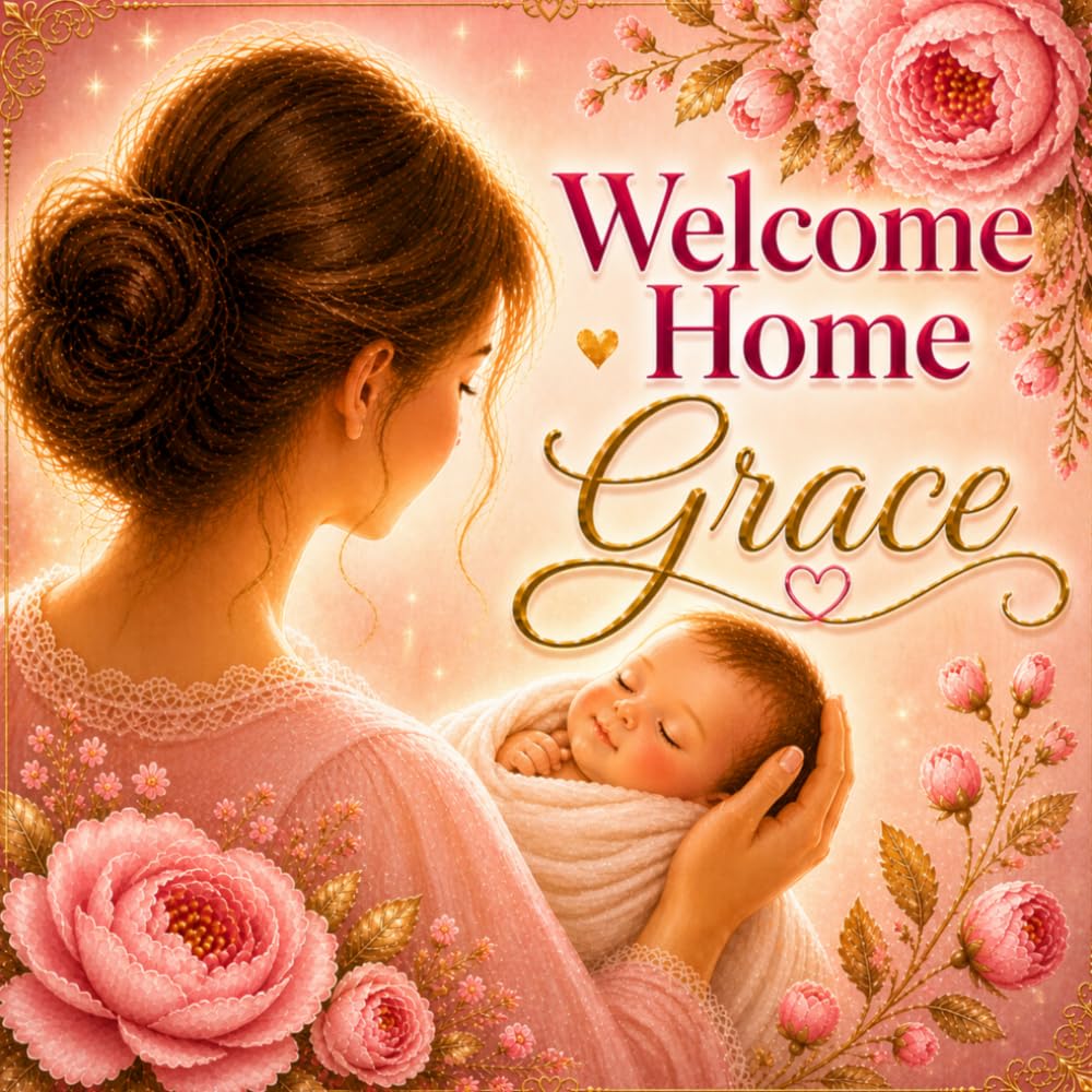 Welcome Home, Grace: A Personalized Welcome Home Gift for Newborn Baby Grace (Three Hearts Publishing Baby Name Books (GRACE))