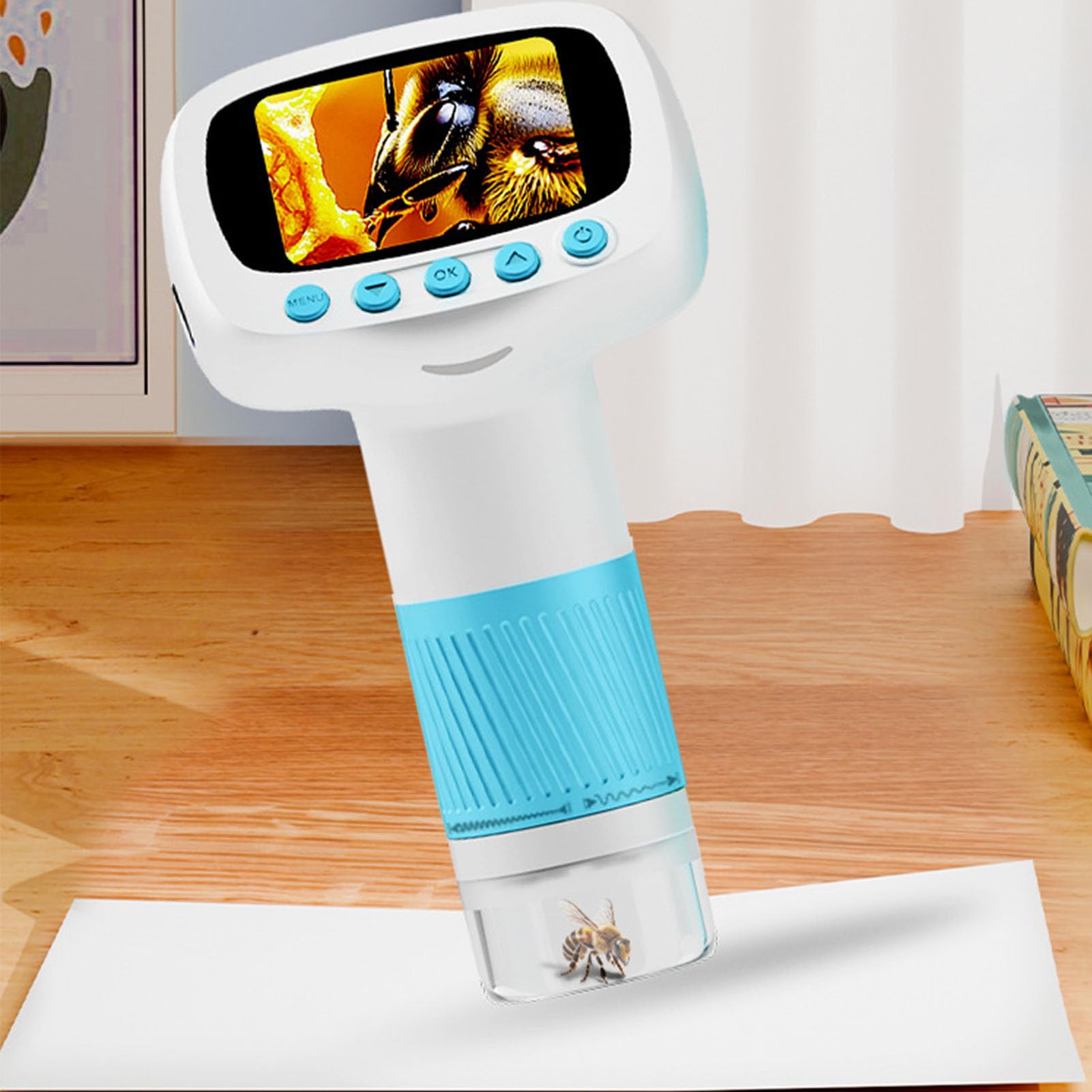 Tbest Microscopio para Niños con Aumento de 50-1000X