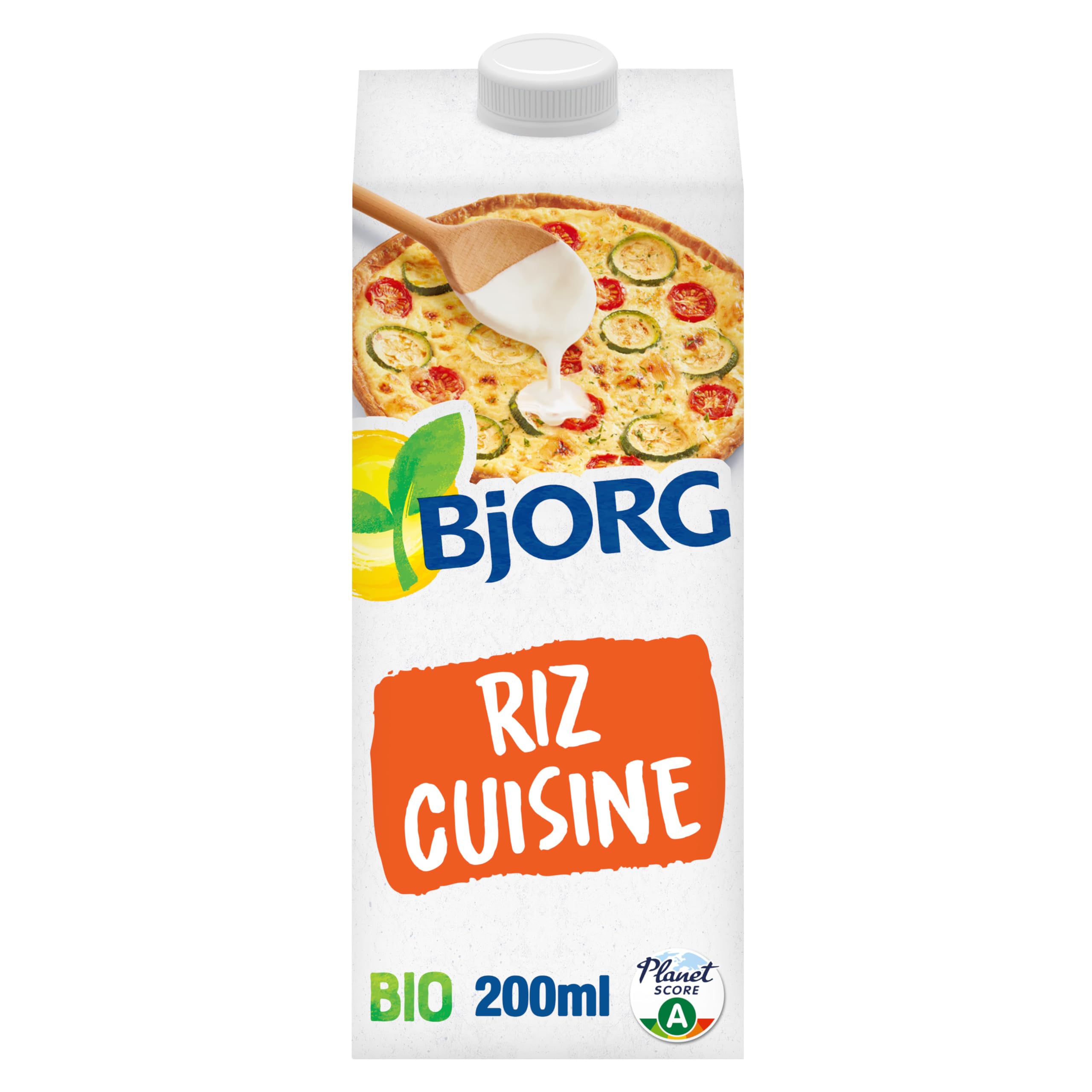 BJORG - Riz Cuisine - Préparation Culinaire Bio à Base de Riz - 100% Végétale - Faible en Sel - Texture Onctueuse - Parfaite pour Plats Sucrés et Salés - Écoreponsable - 20cl