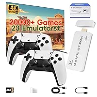Vista 8 de 2025 Upgraded Retro Gaming Console Stick Pro, Video Games Console with 4K HDMI, Built-in 23 Classic Game Emulators, 20000+ Games - Video Game with