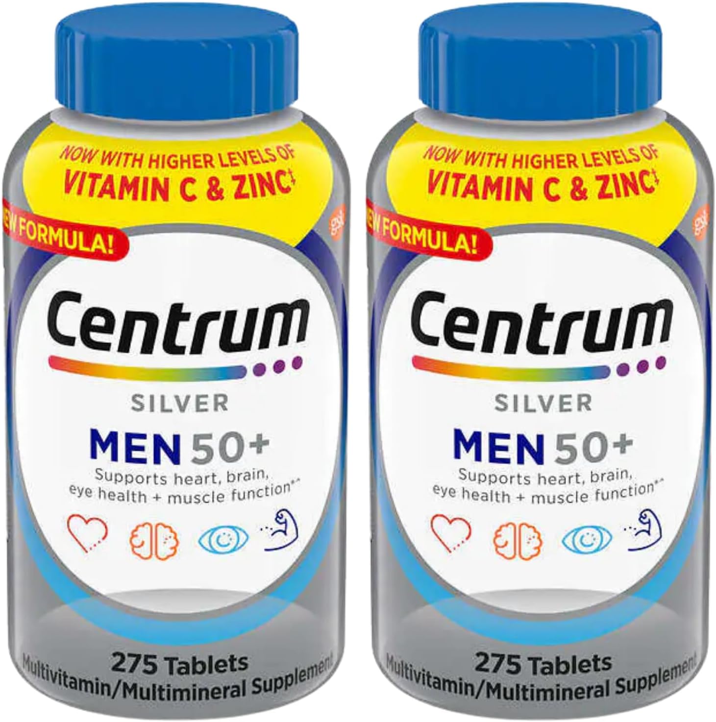 SCHMIDT EMPIRESilver Men 50+ Multivitamin, 275 Tablets Pack of 2