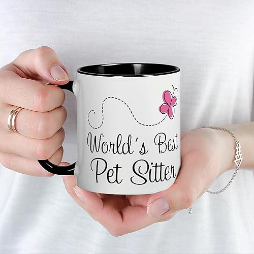 Miniatura 5 de CafePress Pet Sitter (Worlds Best) - Taza de café de cerámica, taza de té, 11 onzas