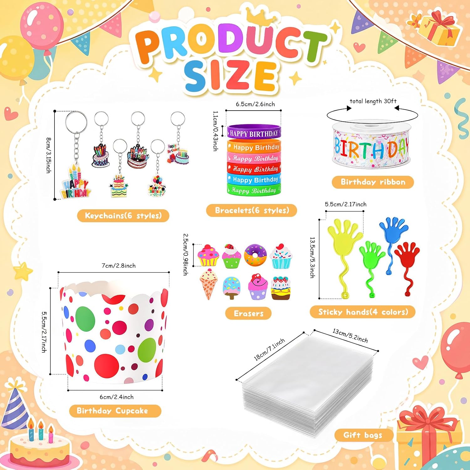 12 Sets Birthday Classroom Gifts Party Favors Set for Students image 2